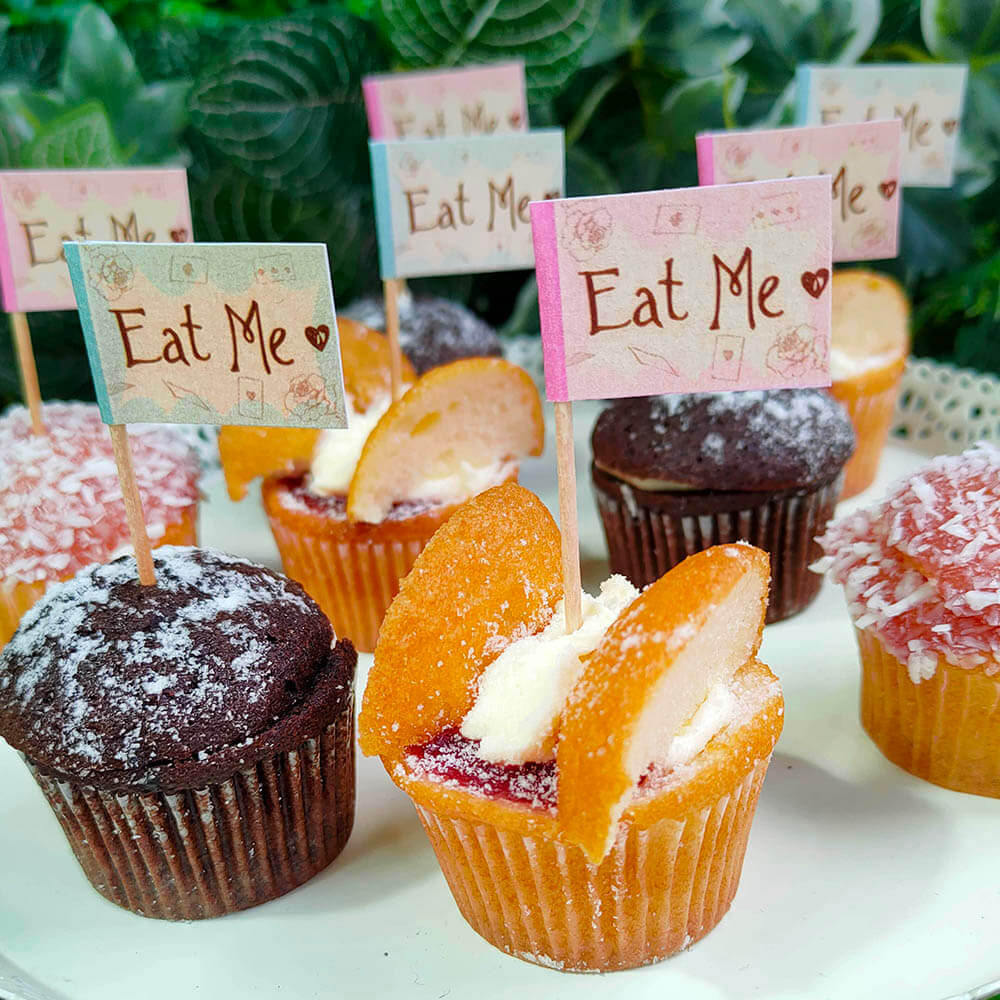 Alice in Wonderland Food Flags Alice in Wonderland Food Flags